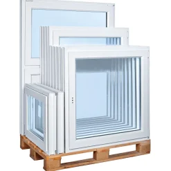 Best PVC Fenster 71 3-fach Glas 0800/0500RS1flg. DK weiss/weiss