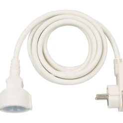 Brennenstuhl Qualitaets-Verlaengerungskabel mitFlachstecker m H05VV-FG1,5 weiss