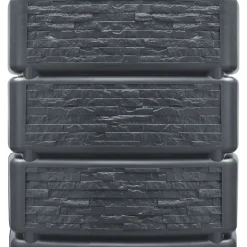 Best 4rain SLIM STONE DECOR Wandtank 350 Liter graphite grey