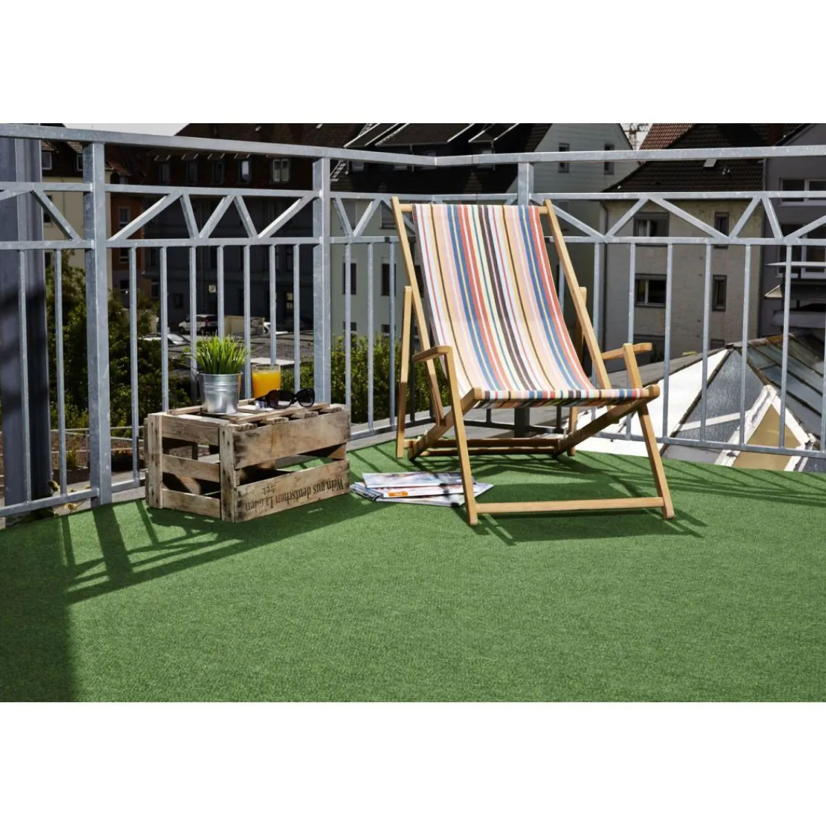 Clearance Rasen Deluxe Kunstrasen Basic 100 x 200 cm mit Noppen