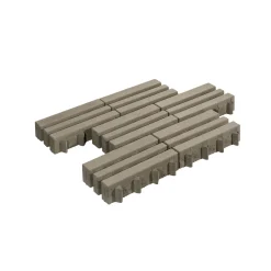 Outlet Lusit Rasengitterstein ECO City40x20x8cm grau mit Microfase