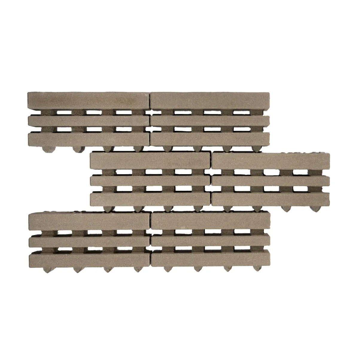 Outlet Lusit Rasengitterstein ECO City40x20x8cm grau mit Microfase