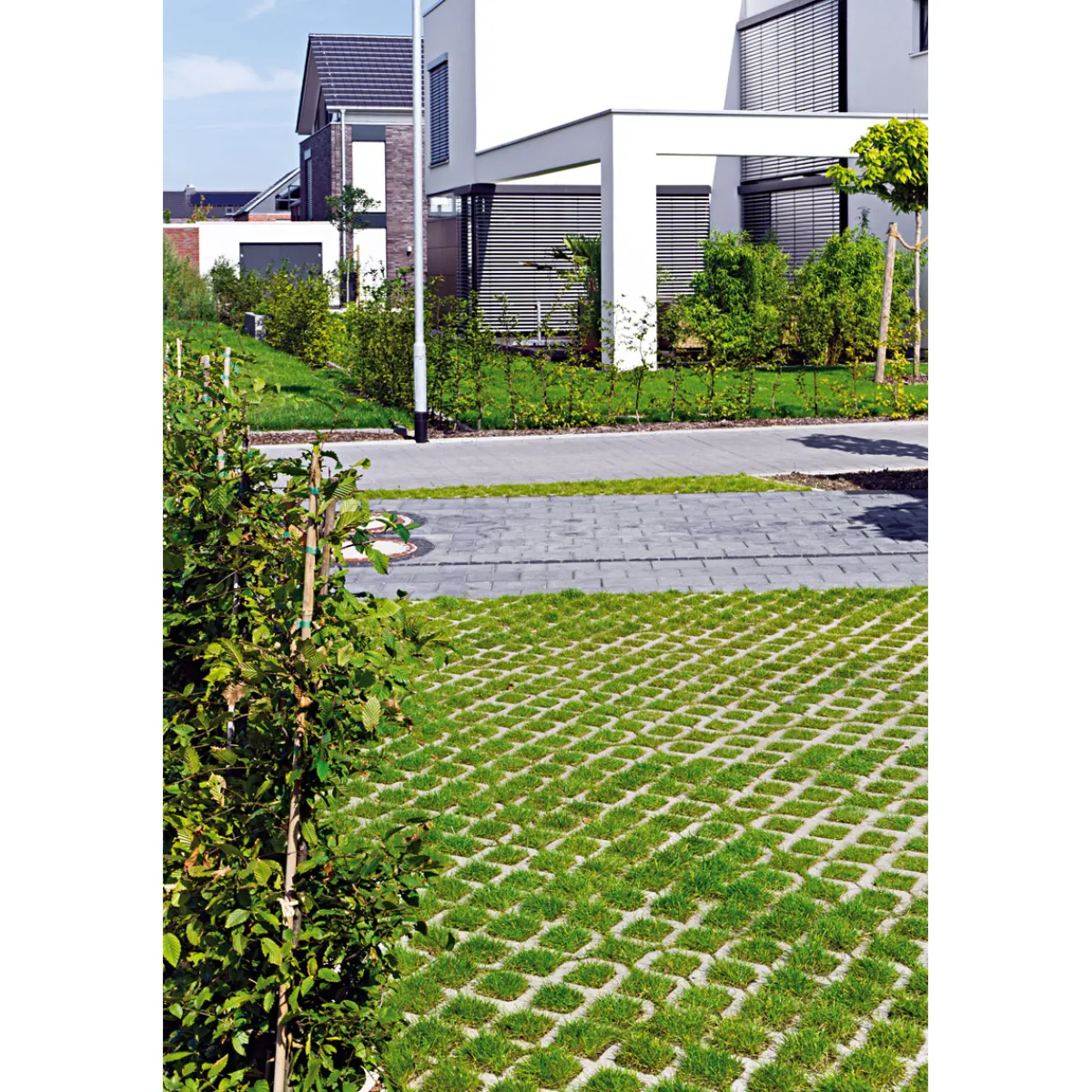 Sale Lusit Rasengitter 60x40x8 cm grau mit Fase