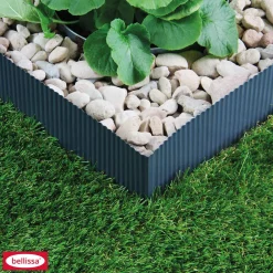 Best Rasenkante kleine Welle anthrazit 500x14 cm