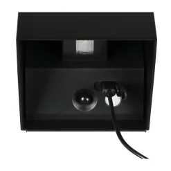 Clearance Reality LED Wandleuchte GENIE schwarz eckig