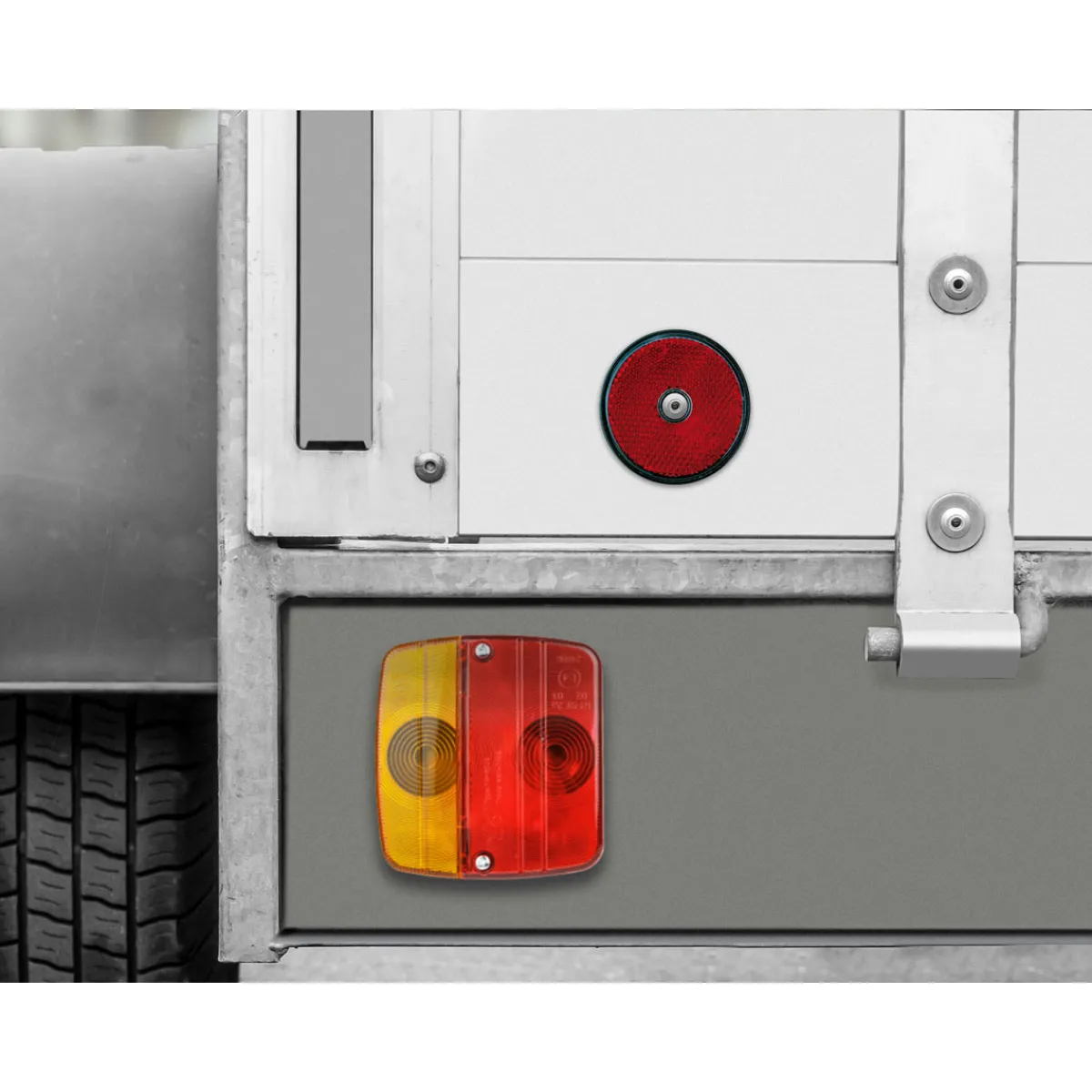 Discount Reflektor 2 St. rot, 60 mm run
