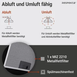 Sale Respekta Schraeghaube CH22020 IXA 60cmEdelstahl EEK B