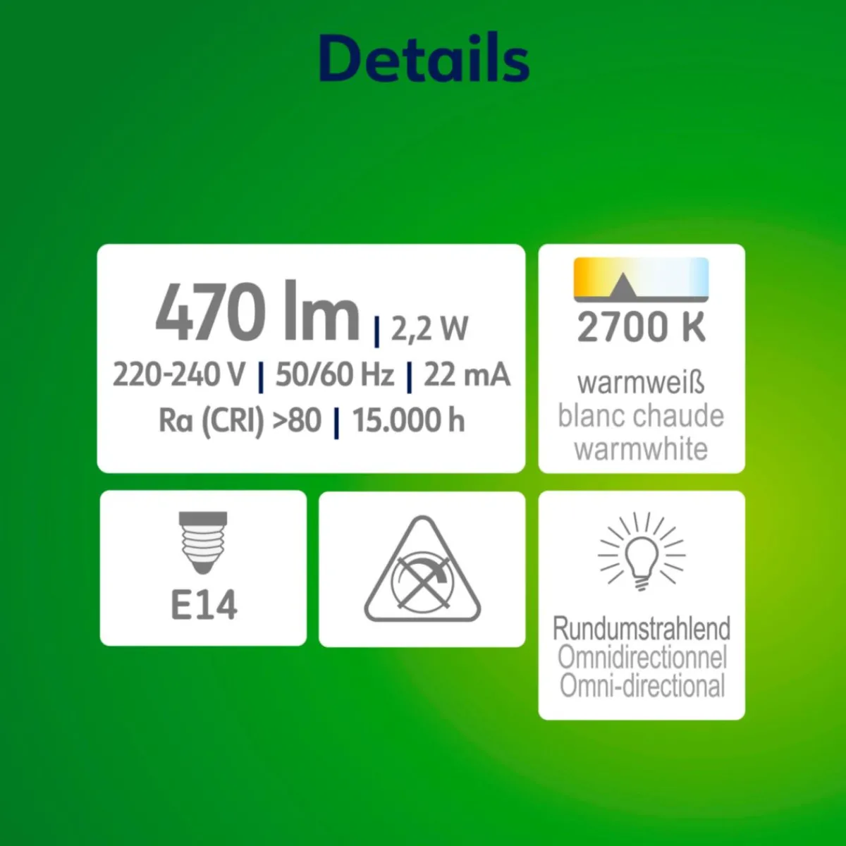 Clearance Müller-Licht Retro LED Kerze EEK A E14E14 40W 470lm 2700K