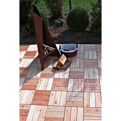 Rettenmeier Holz-Klickfliese Douglasie braun 30 x 30 cm