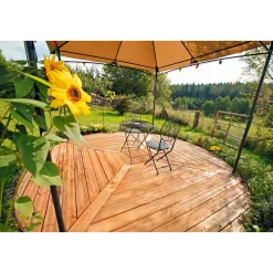 New Rettenmeier Terrassendiele Kiefer/Teak 300 x 14,5 x 2,8 cm