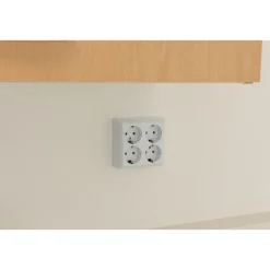 Clearance REV Ritter AP-Schalterprogramm PlanoLuxe weiß Steckdose 4-fach
