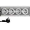 Discount REV Ritter Steckdosenleiste-Eckmontage 4fach inkl Flachstecker 2m