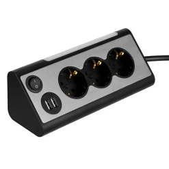 Discount REV Ritter USB-Steckdosenleiste Lightsocket 3fach 2xUSB 0,5W