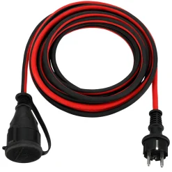 Best REV Ritter Verlängerung Safeline Gummi Schutzk. H05RR-F 3G1,5² 5m rot-schwarz