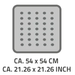 Discount Ridder Duscheinlage 54 x 54 cm Lido schwarz
