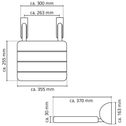 New Ridder Duschklappsitz Max weiß