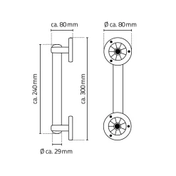 Ridder Haltegriff Pro S chrom