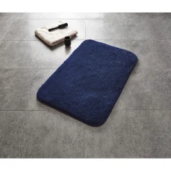 Hot Ridder Teppich Chic 60 x 90 cm dunkelblau Polyester-Microfaser