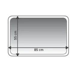Outlet Ridder Teppich Soft 55 x 85 cm hellblau Polyester-Microfaser