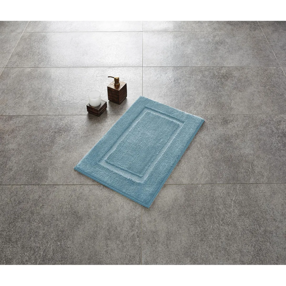 Hot Ridder Teppich Stadion 55 x 85 cm hellblau Polyester-Microfaser