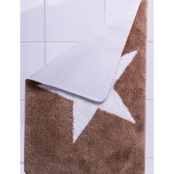 Discount Ridder Teppich Star 55 x 50 cm weiß-blau Polyester-Microfaser