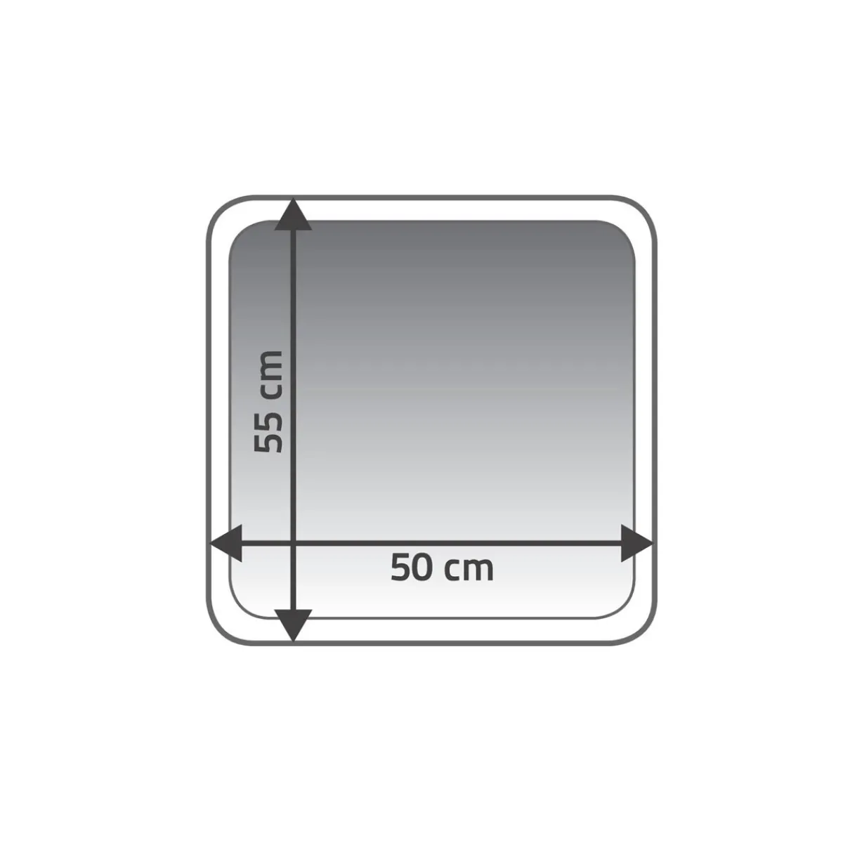 Clearance Ridder Vorleger Coins 55 x 50 cm Coins grau Polyester