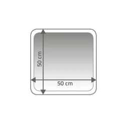 Online Ridder Vorleger Stadion 50 x 50 cm hellblau Polyester-Microfaser