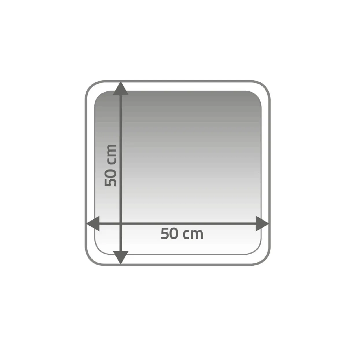 Online Ridder Vorleger Stadion 50 x 50 cm hellblau Polyester-Microfaser