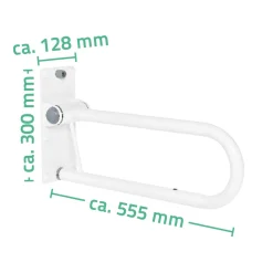 Hot Ridder WC-Aufstehbügel 55,5 cm klappbar weiß