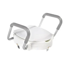 New Ridder WC-Erhöhung 10 cm mit Griffen und Deckel weiß