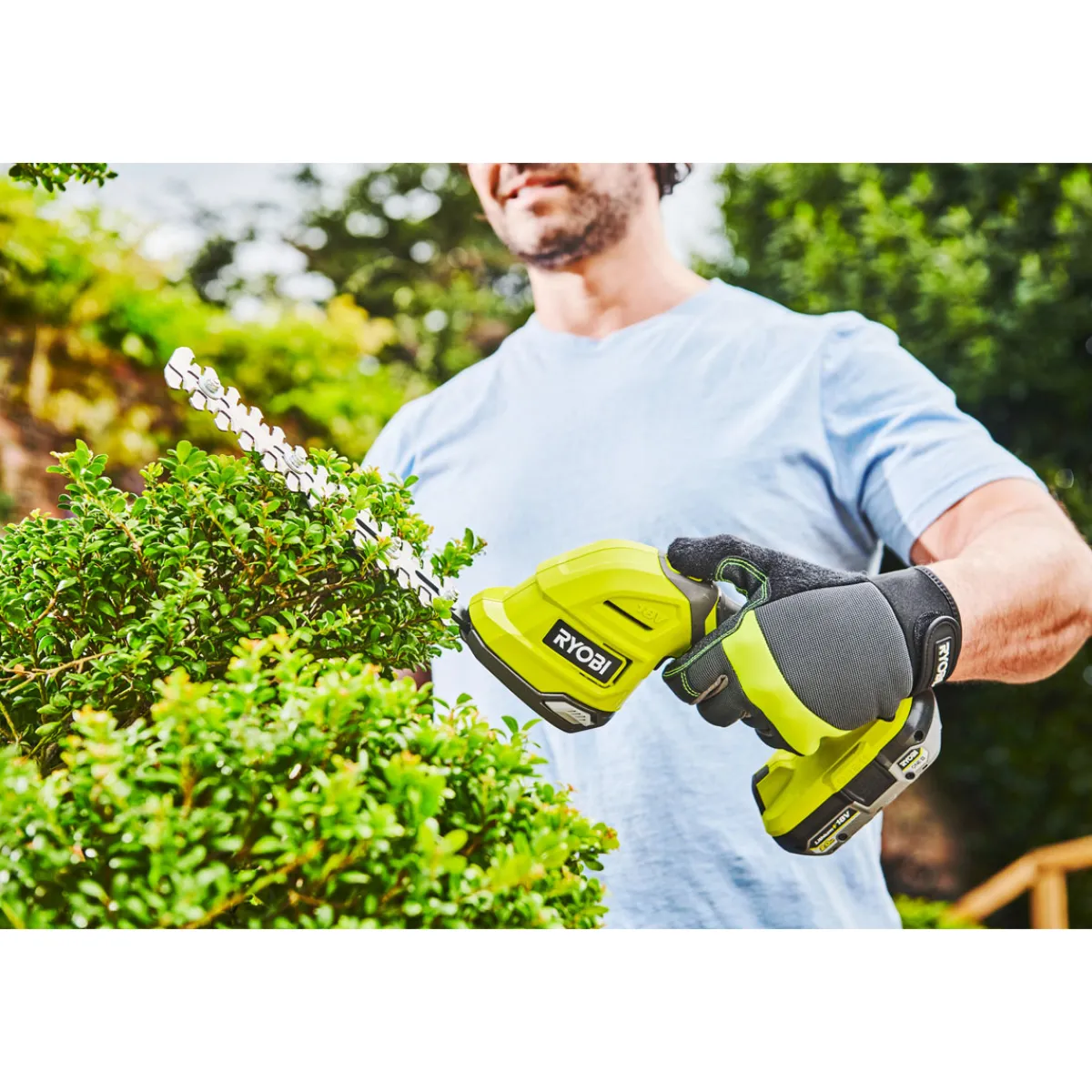 New Ryobi Akku-Gras und Strauchenschere RY18GSA-0