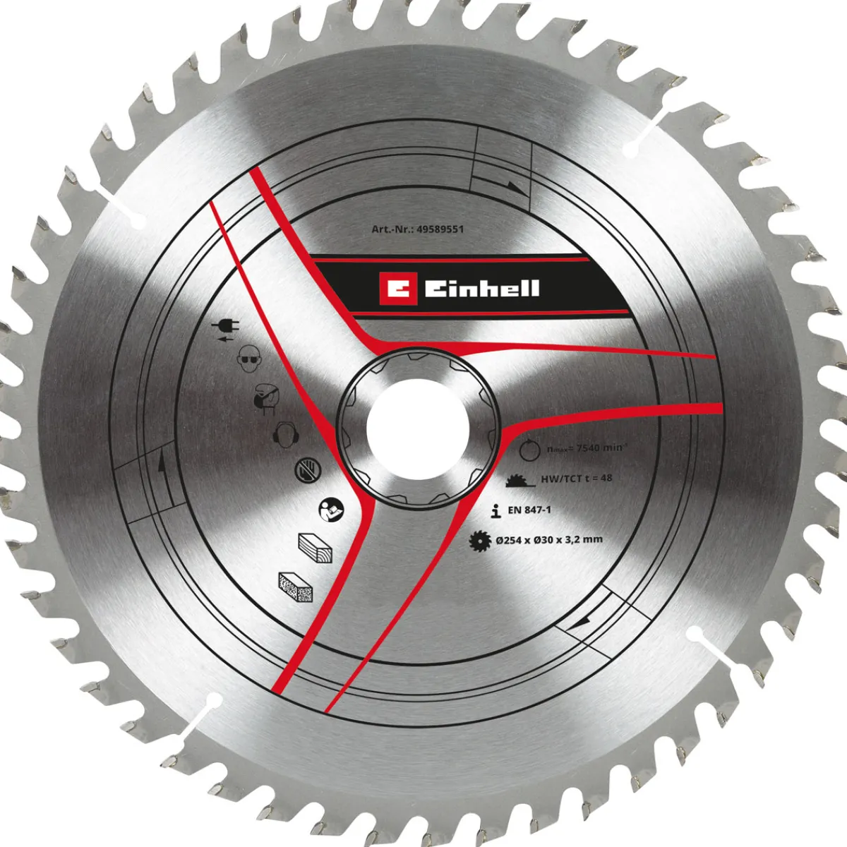 Discount Einhell Saegebl. HM Dm. 254x30x3,2 Z48Stat. Saegen-Zubehoer