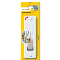 Outlet Schellenberg Abdeckplatte Softline 18,5 cm weiß