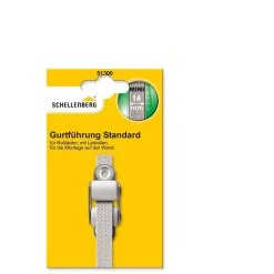 Clearance Schellenberg Doppelleitrolle Mini für 14 mm Gurtband weiß