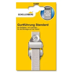 Best Schellenberg Doppelleitrolle Maxi für 23 mm Gurtband weiß