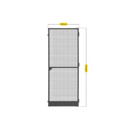 Best Schellenberg Insektenschutztür Plus 100 x 210 cm anthrazit
