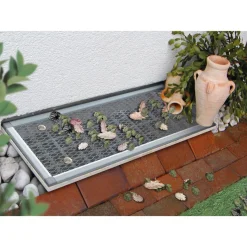 Sale Schellenberg Lichtschacht-Gitter Sauberer Lichtschacht Aluminium 55 x 110 cm