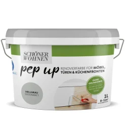 Best Schöner Wohnen Farbe pep up hellgrau für Möbel Türen und Küchenfronten 1 L