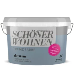 Sale Schöner Wohnen Farbe Trendfarbe Denim matt L
