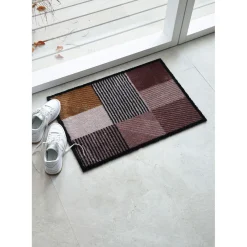 Sale Schöner Wohnen Schmutzfangmatte Manhattan 67x100 cm Geomix Kastanie-rose