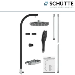 Sale Schütte Überkopfbrause-Set Madagaskar schwarz