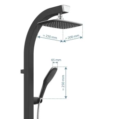Sale Schütte Überkopfbrause-Set Madagaskar schwarz