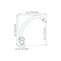 Clearance Schütte Spültischarmatur „Brilliant“ chrom Zweigriff