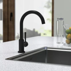 Best Schütte Spültischarmatur Cornwall Niederdruck schwarz matt