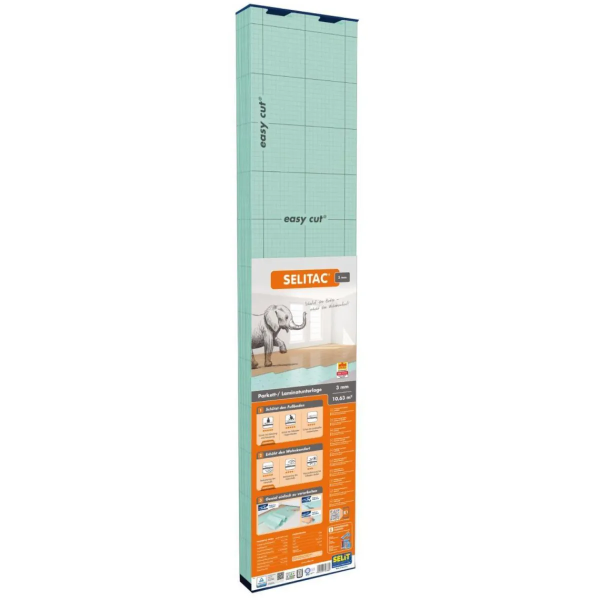 Hot Selit AC 3 mm Parkett-/Laminatunterlage 9m²