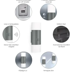 Steinel Sensor-Aussenleuchte L 910 LED Up- & Downlight