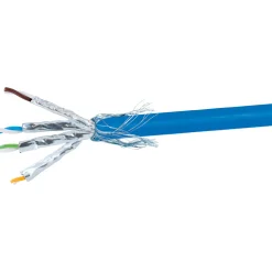 Best Schwaiger S/FTP-Netzwerkkabel Cat8.1 25m blauunkonfektioniert