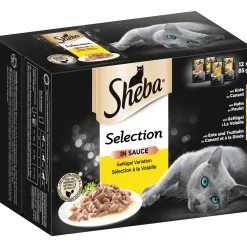 Hot Sheba Katzenfutter-Vorratspack Selection Geflügel Variation 12 x 85g