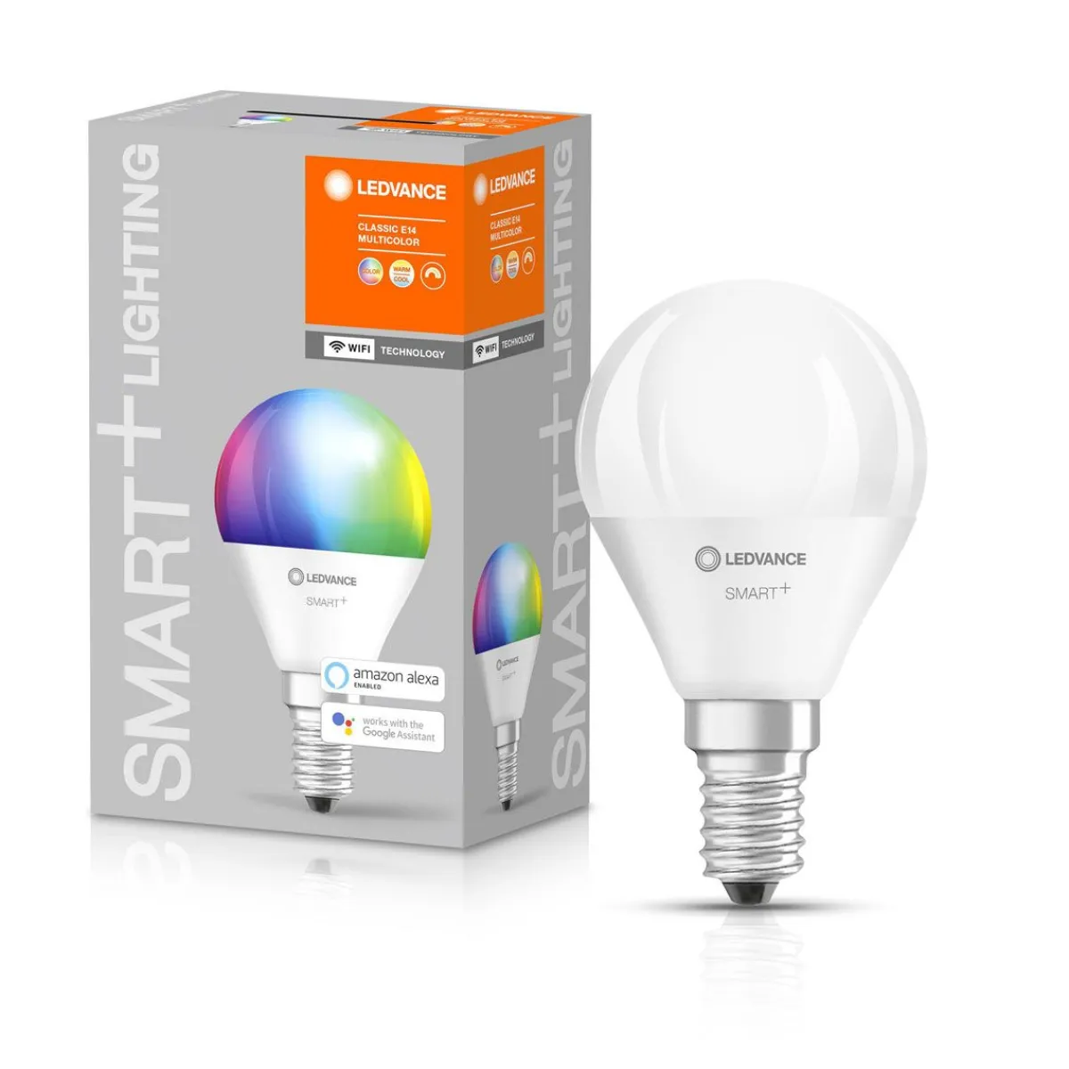 Sale Osram Smart u. WiFi Tropfenform 40W Ersatz470lm RGBW u. TW 2700-6500K E14