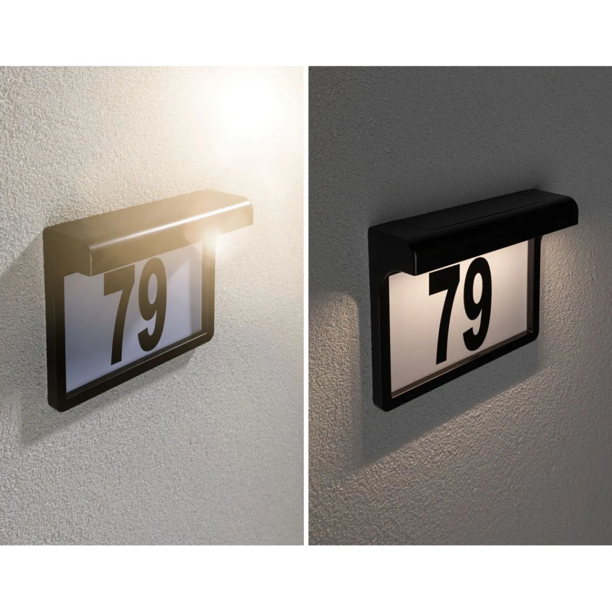 Clearance Paulmann Solar HausNr.-Leuchte Dayton II SchwarzIP44 3000K